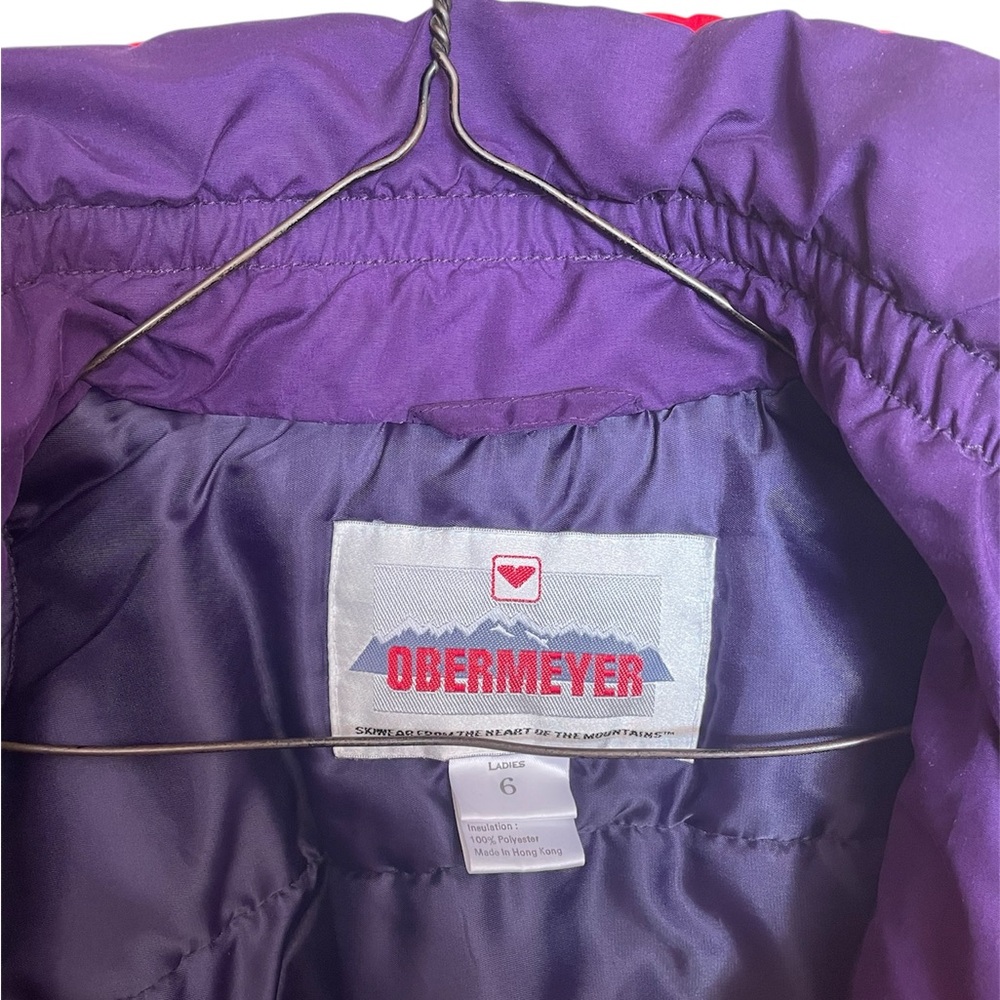 Vintage Obermeyer Women’s Snow Ski Puffer Bomber Coat - Picture 9 of 9